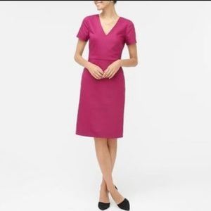 JCrew Like new cap sleeve work dress in fresh raspberry